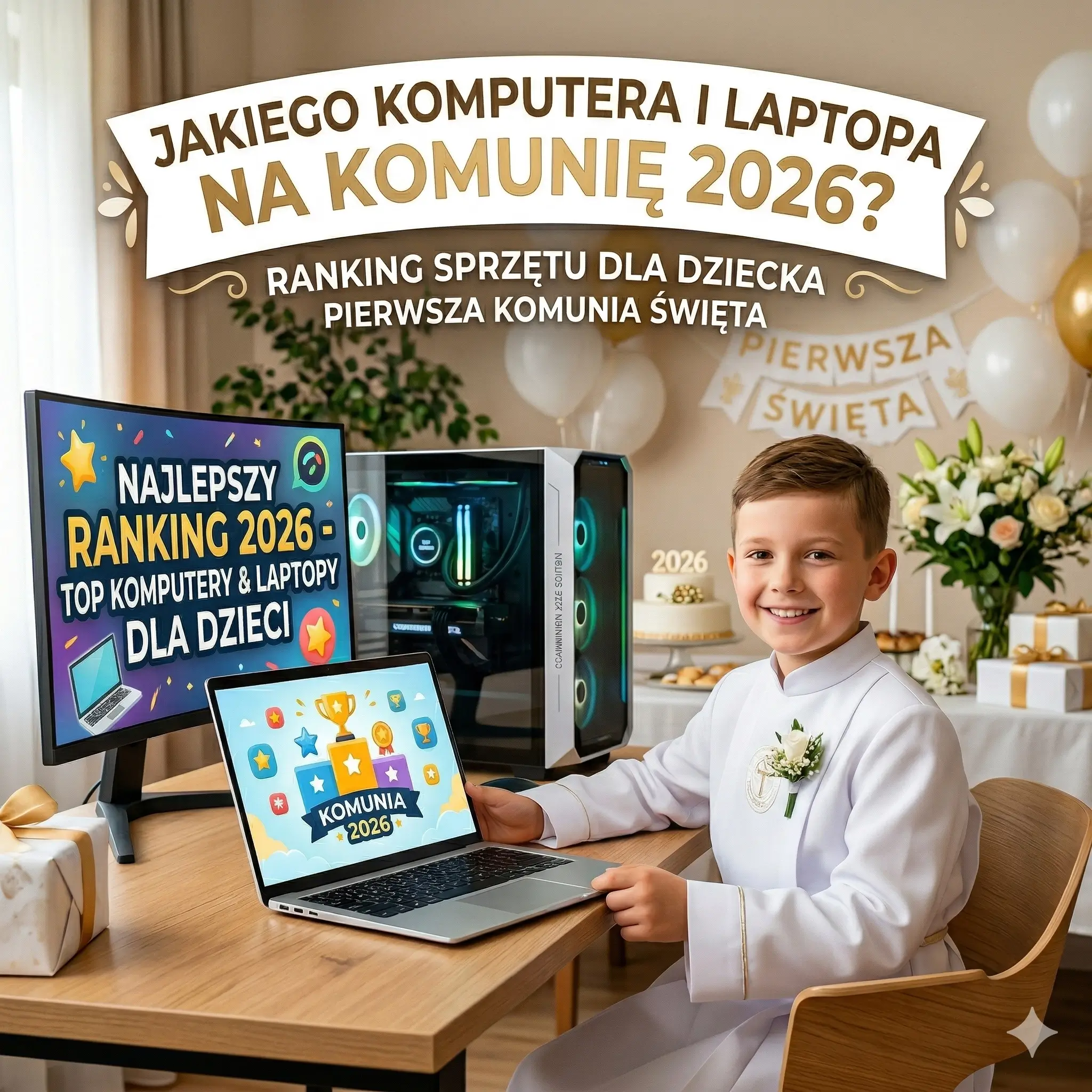 Jaki komputer i laptop na Komunię 2026? Ranking sprzętu