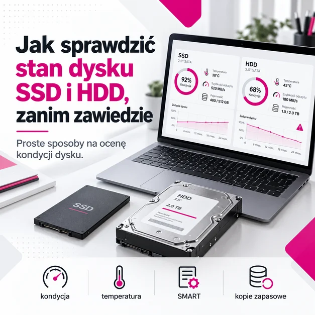 Jak sprawdzić stan dysku SSD i HDD, zanim zawiedzie