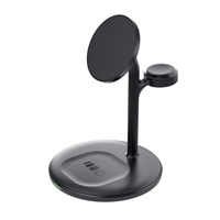 Ładowarka bezprzewodowa 3w1 Green Cell MagScape | MagSafe do iPhone Apple Watch AirPods | Czarny