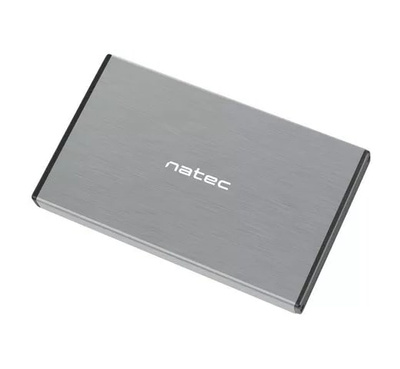 Obudowa, kieszeń zewnętrzna na dysk HDD SSD SATA Natec Rhino Go 2,5'' USB 3.0 szara