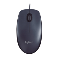Mysz przewodowa optyczna Logitech M90, szara