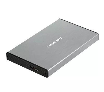 Obudowa, kieszeń zewnętrzna na dysk HDD SSD SATA Natec Rhino Go 2,5'' USB 3.0 szara