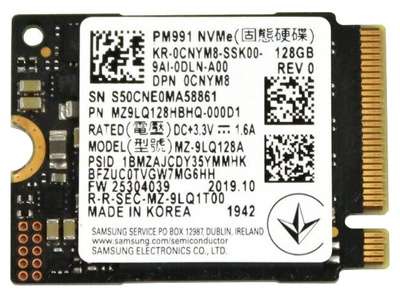 Dysk SSD NVMe / Samsung PM991 / 128 GB / M.2 2230 PCIe