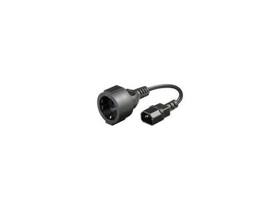 Adapter Przejściówka Lanberg IEC320 C14 do SCHUKO 0.2m