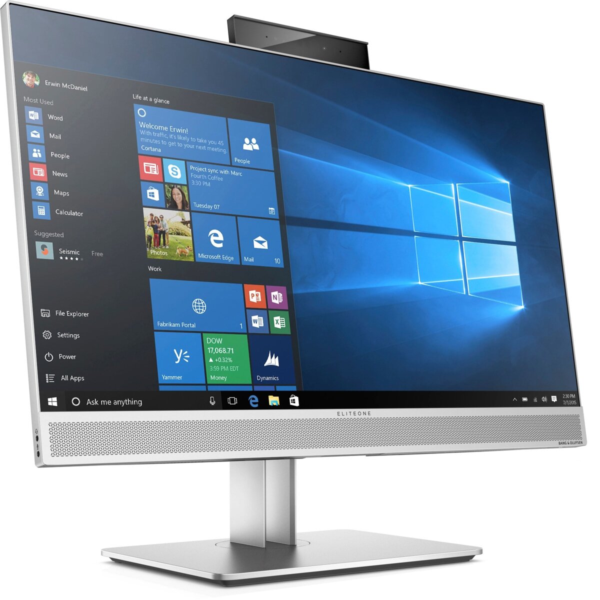 HP EliteOne 800 G4 AIO Core i5 8500 3,0 GHz / 8 GB / 240 SSD / 23,8''  FullHD dotyk / Win 11 Pro