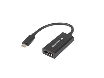 Adapter Przejściówka USB-C 3.1 (M) do DP (Ż) Lanberg 15 cm