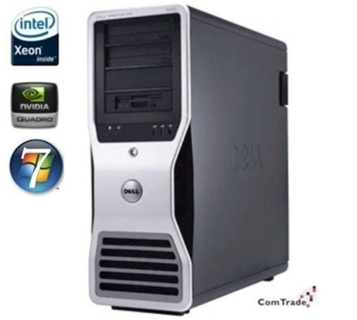 Dell Precision T7400 Tower Xeon X5260 3,33 GHz / 16 GB / 2 x 1TB WD RED / DVD / Win 10 Prof. (Update)