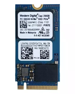 Dysk SSD NVMe / Western Digital SN530 / 256 GB / M.2 PCIe 3.0