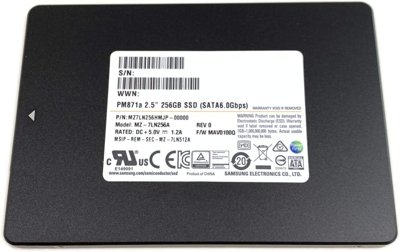 Dysk SSD / Samsung PM871a / 256 GB / SATA III / 2,5''