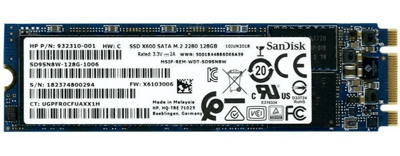 Dysk SSD / SanDisk X600 / 128 GB / M.2 SATA