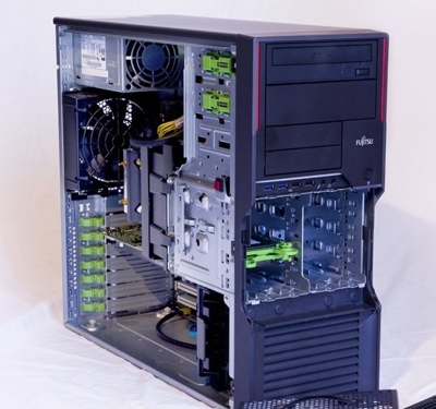 Fujitsu-Siemens Celsius M720 Tower Xeon E5 1620 3,6 GHz / 16 GB / 2 TB / DVD / Win 10 Prof. (Update)