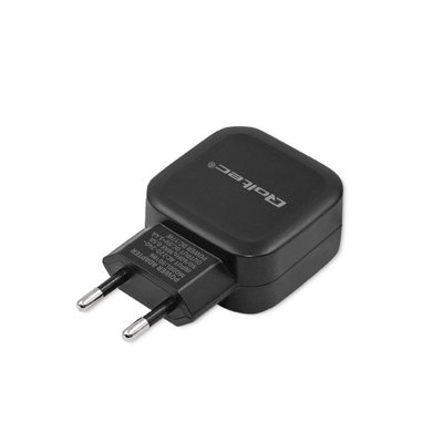 Ładowarka sieciowa Qoltec 50186 17W | 5V | 3,4A | 2xUSB, czarna