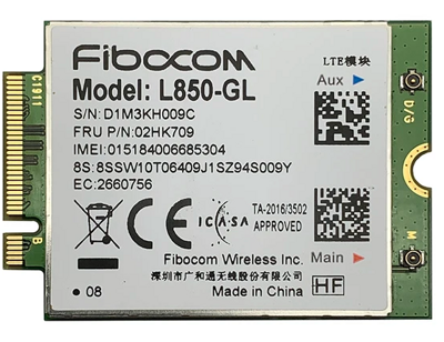 Modem WWAN LTE / Fibocom L850-GL 02HK709 / do laptopów Lenovo