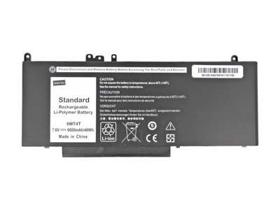 Nowa bateria Mitsu BC/DE-E5470 6MT4T 7,6 V zamiennik do laptopa Dell Latitude E5470, E5570