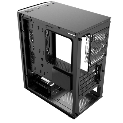 Nowy gamingowy Logic Aramis czarny ARGB MINI AMD Ryzen 5 4500 3,6 GHz / 16 GB / 480 SSD / Win 11 + Nvidia RTX 3060 [8GB] 