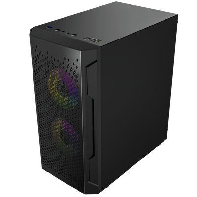 Nowy gamingowy Logic Aramis czarny ARGB MINI AMD Ryzen 5 4500 3,6 GHz / 32 GB / 480 SSD / Win 11 + Nvidia RTX 4060 [8GB] 