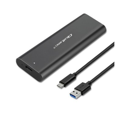 Obudowa / kieszeń zewnętrzna M.2 SATA SSD / NVME / USB typ C Qoltec (50312)