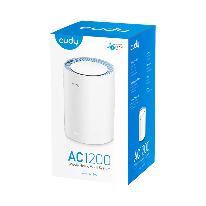 Router bezprzewodowy Mesh Cudy M1200 (1-Pack) AC1200 Wi-Fi 5