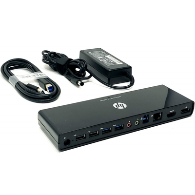 Stacja dokująca HP 3005pr + Kabel USB 3.0 z zasilaczem HP 65W