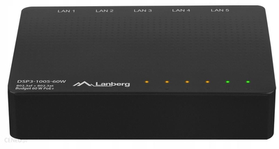 Switch niezarządzalny PoE Lanberg DSP3-1005 5-portowy 60W