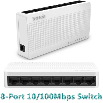 Tenda S108, switch, 8 portów 10/100 Mb/s