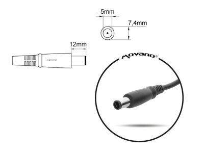 Zasilacz zamiennik Movano ZZ/DEL195462 PA-10 90W 7.4-5.0 do laptopów Dell Vostro Inspiron Latitude