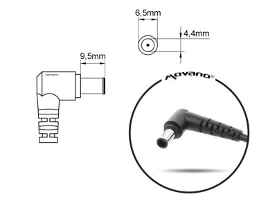 Zasilacz zamiennik Movano ZZ/SON19547 92W 6.5x4.4 do laptopów Sony Vaio, Vaio Fit  i Bravia